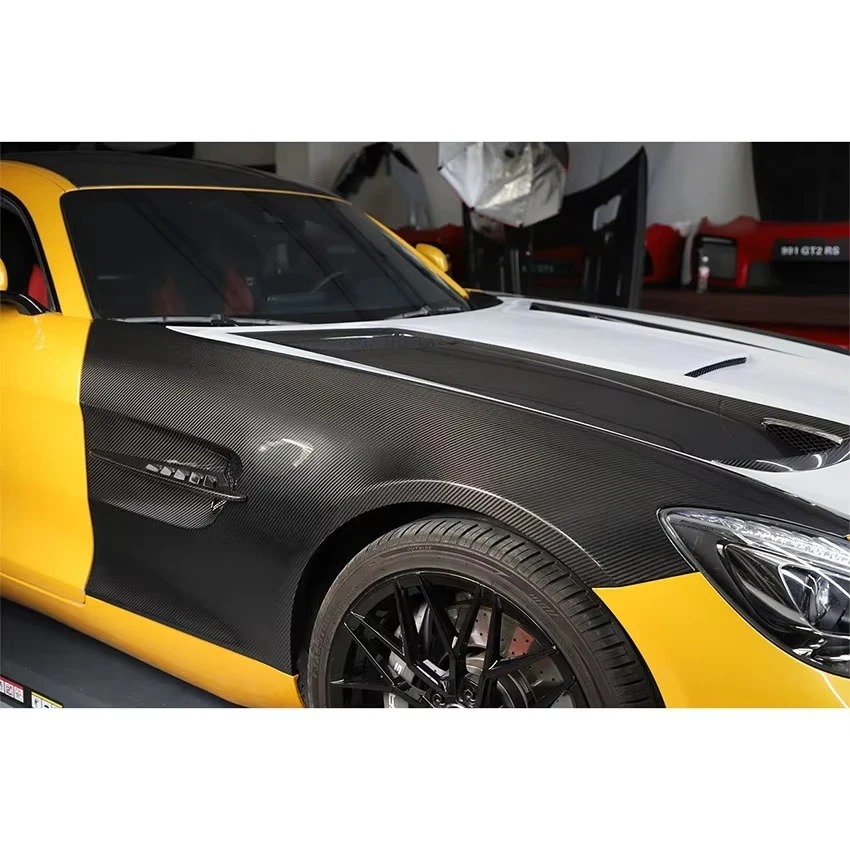 Upgrade Car Parts GTR Style Dry Carbon Fiber Fender Flares For GT GTS Body Kit